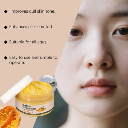 VIARELINE Turmeric Keratin Facial Scrub Remove Dirt Smooth Skin Clean Pore Fade Black S-pot Facial Moisturizing Brighten Cream