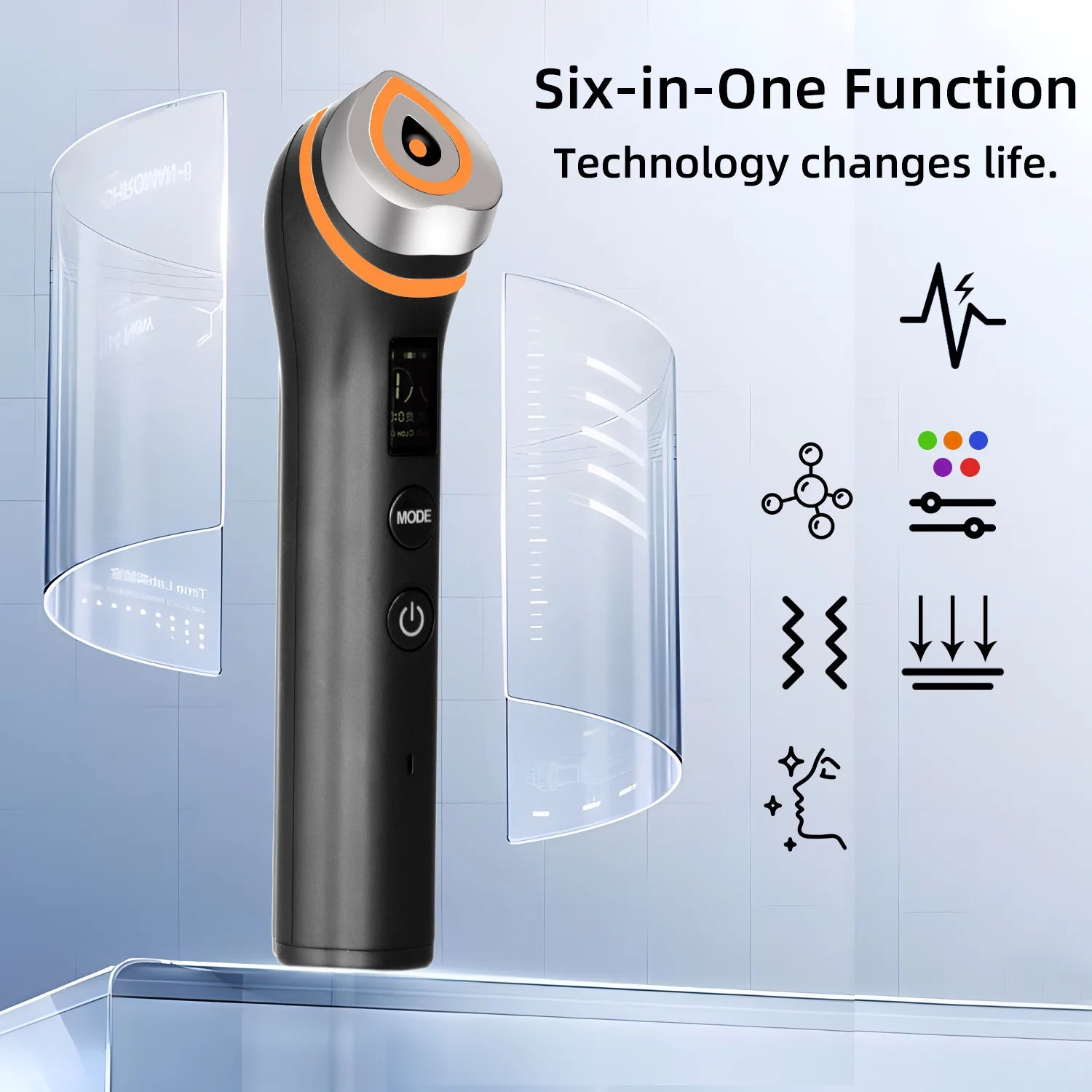 Ager Booster Pro Lifting Face Neck Therapy Device, Anti-Aging Skin Tightening Massager for Pore Refining Skincare Absorption