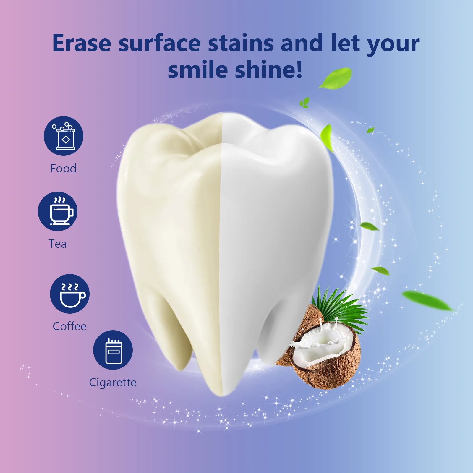 14Strips Teeth Whitening Strips Remove Plaque Stains Cleaning Oral Hygiene Sensitivity Relief Fresh Breath Brighten Tooth Care