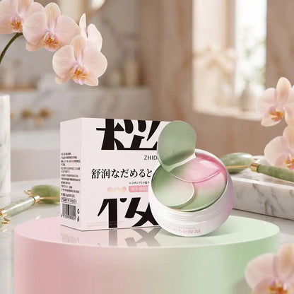 Sakura Collagen Hyaluronic Acid Eye Mask Anti Dark Circles Eye Bags Moisturizing Firming Eye Patches Skin Care Products