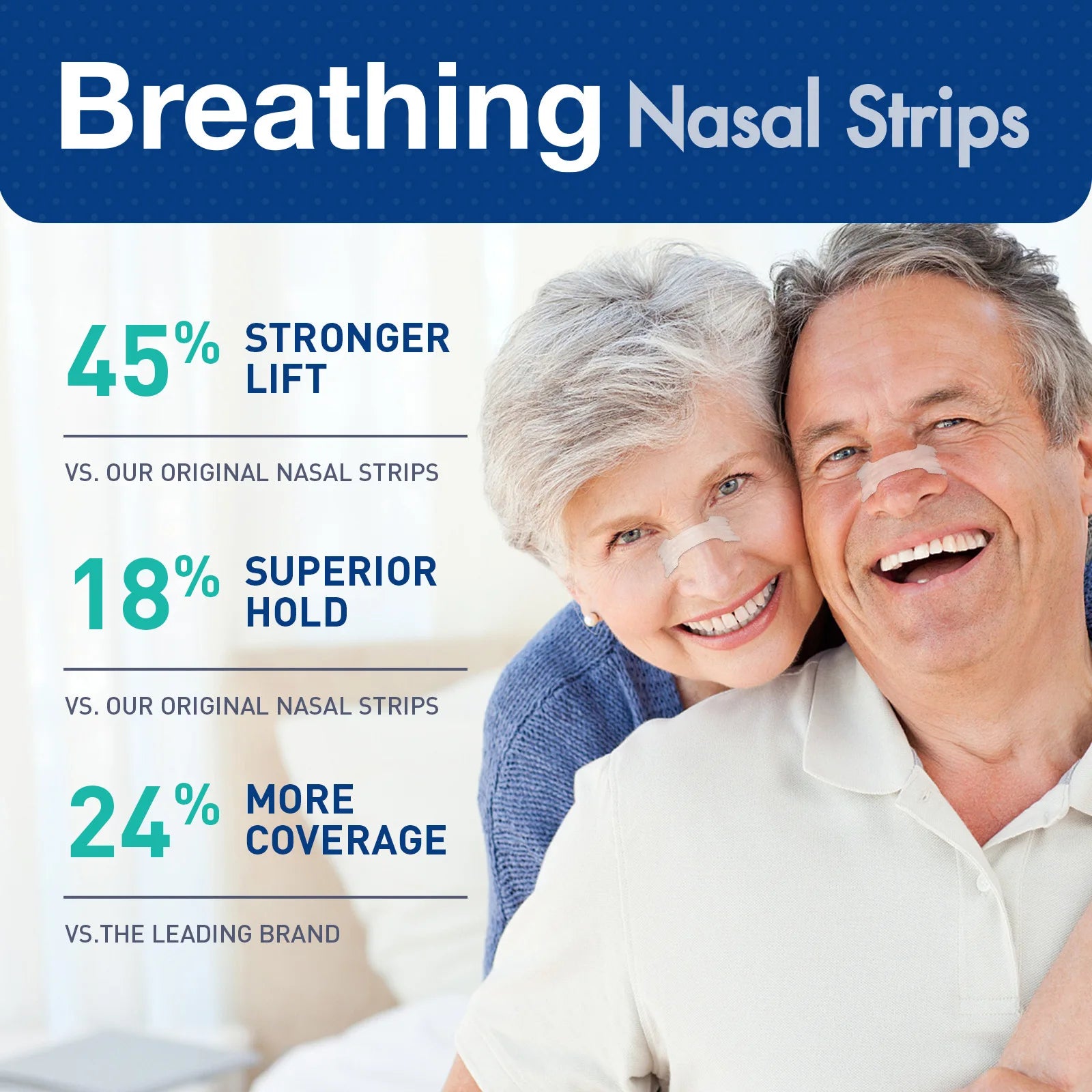 30/60/90Pcs,Sleep Nasal Strips,Nose Breathe Strips,Anti Snoring Nose Strips for Breathing,Exercise Air Inhalatiand Improve Sleep