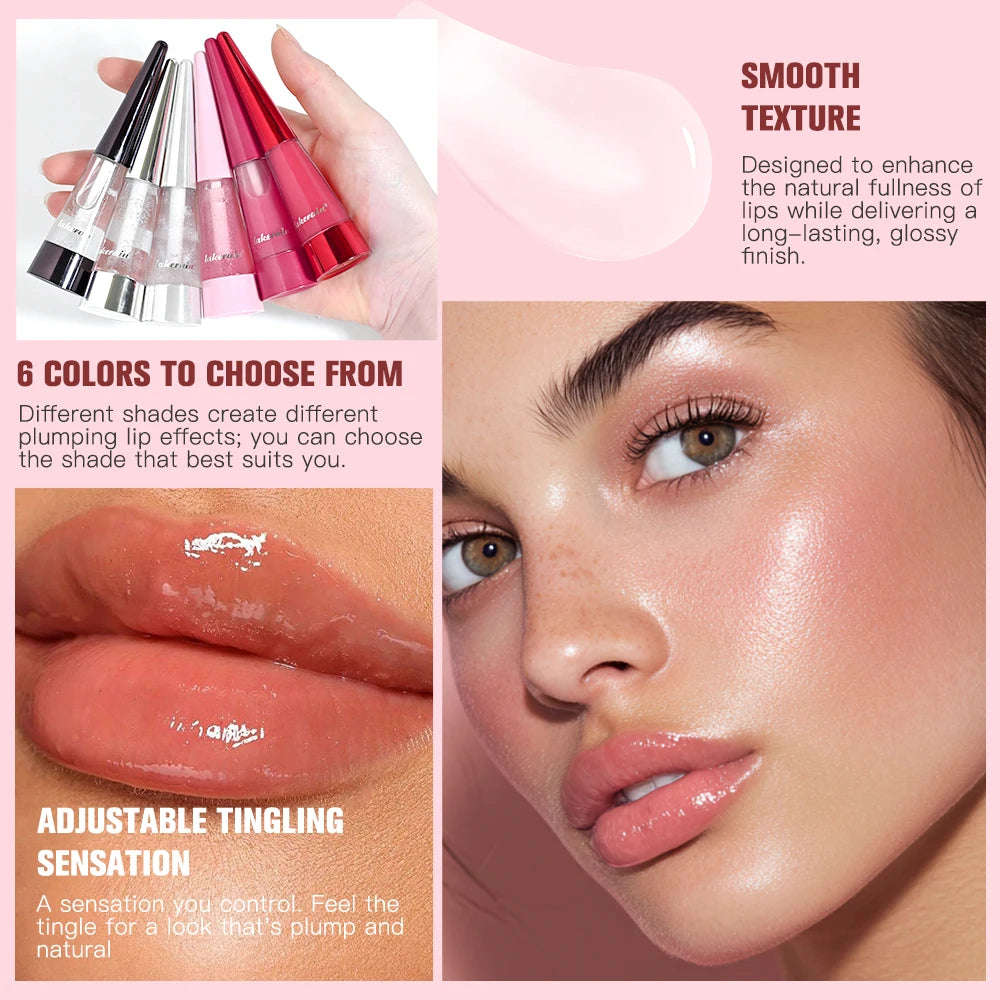 Lip Plumper Oil Instantly Plumping Increase Lip Elasticity Long-lasting Moisturize Lip Plumper Gloss Sexy Beauty Lips Makeup