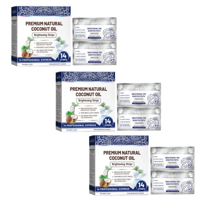 14Strips Teeth Whitening Strips Remove Plaque Stains Cleaning Oral Hygiene Sensitivity Relief Fresh Breath Brighten Tooth Care