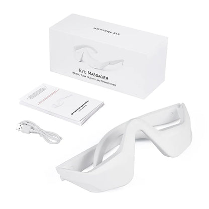 Foreverlily Eye Massager Relieves Eye Fatigue Eyes Massage Glasses Eye Fatigue Relief Massager Under-Eye Glasses Massager