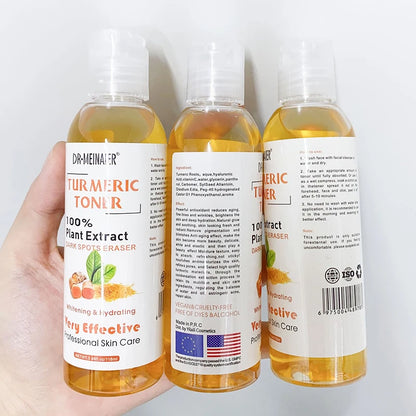 Brightening Face Serum Dark Spots Corrector Turmeric Toner Whitening Moisturizing Vitamin C Ginger Essence Korean Cosmetics