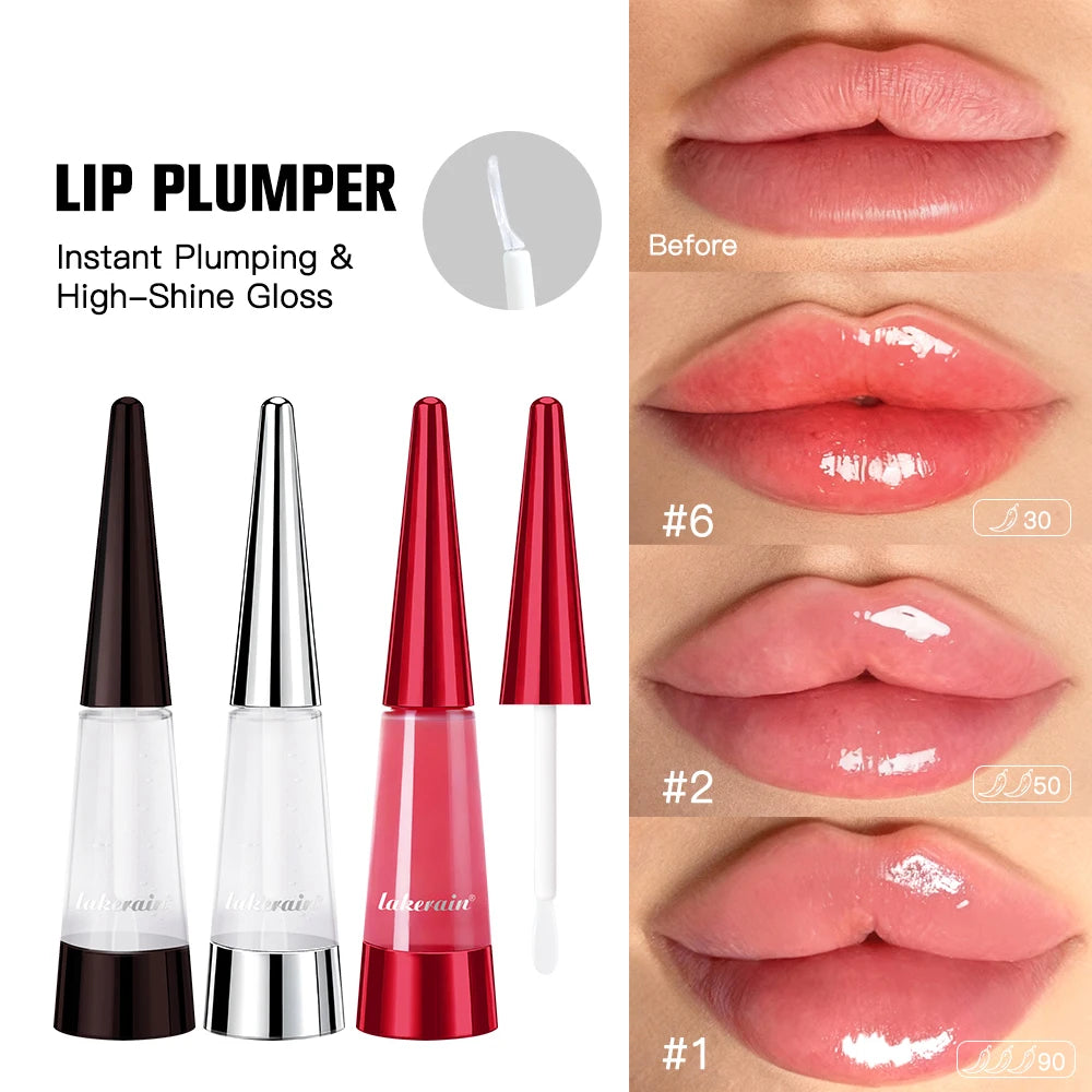 Lip Plumper Nourish Lips Care Moisturizing Transparent Gloss Fragrance Free Plumping Stocking Stuffer Cosmetics
